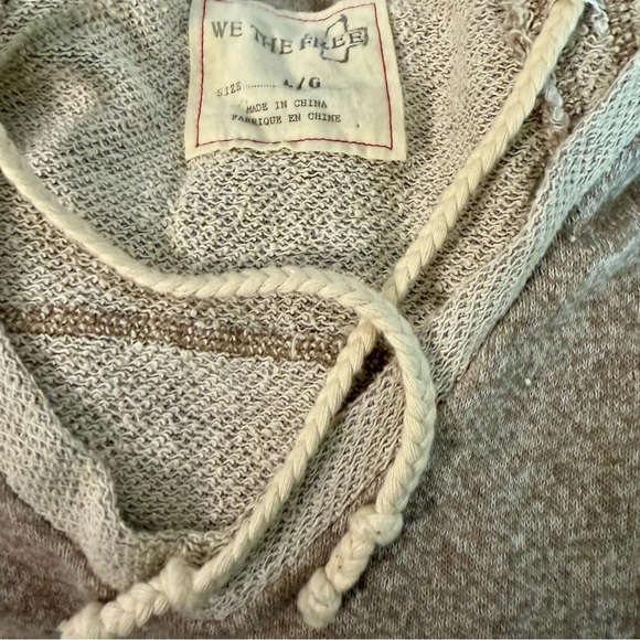 We The Free Brown and Cream Hooded Sweater - Picture 8 of 10